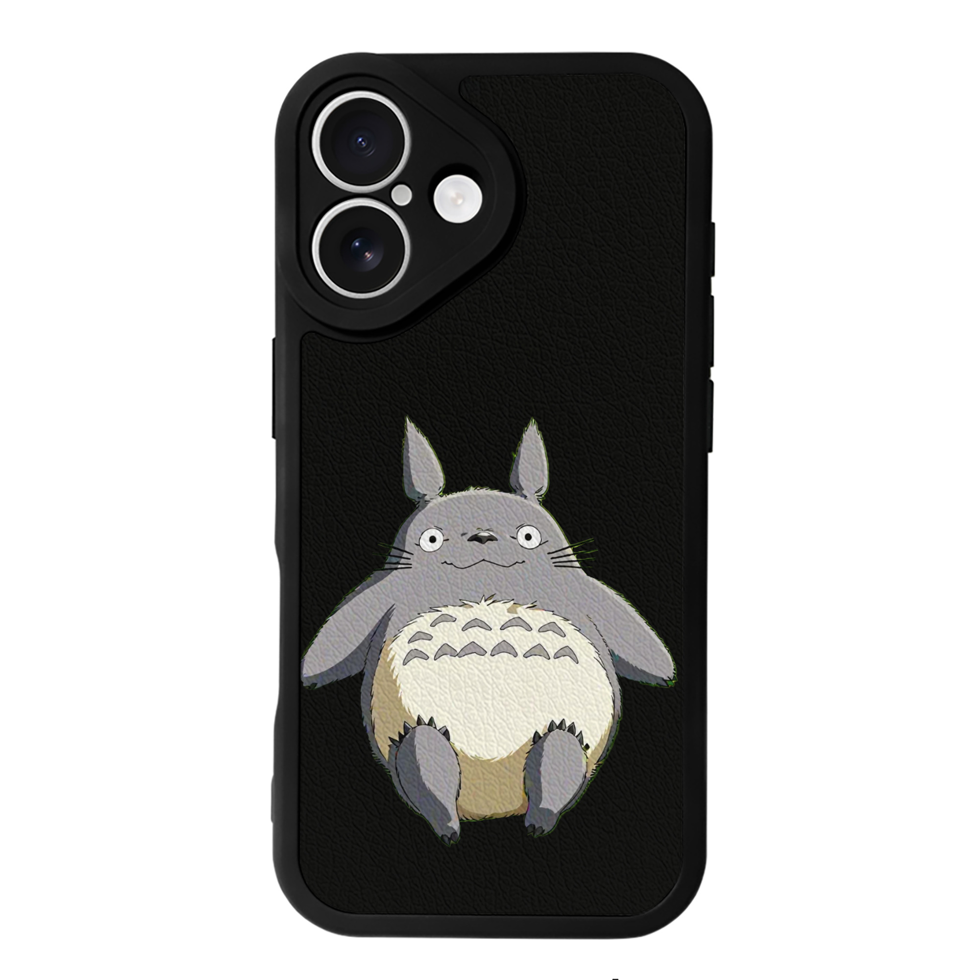 （画像用） となりのトトロ 草壁メイ 草壁サツキ My Neighbor Totoro Satsuki Kusakabe Mei Kusakabe 【iPhone 16シリーズ対応】シリコンスマホケース（レザー調） 材質：シリコン